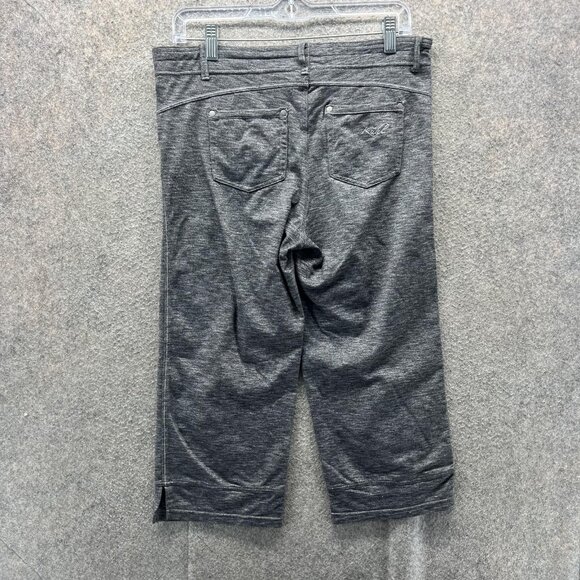 Kuhl Pants Womens 12 Gray Capri Cropped Stretch Nylon Blend Hiking Outdoors - Picture 2 of 10